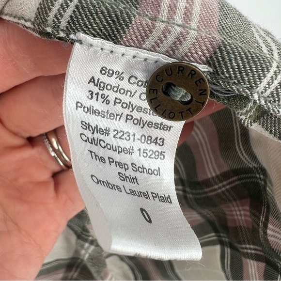 Current‎ Elliott Ombré Fade Plaid button down shirt - Picture 7 of 13